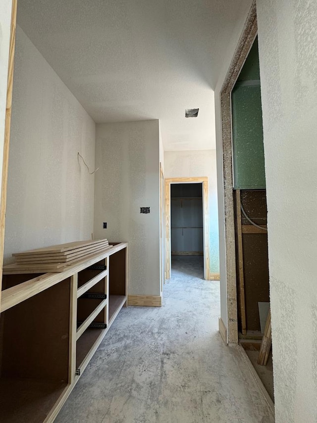 bathroom featuring concrete flooring