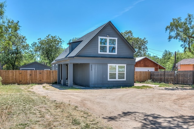 view of rear view of property