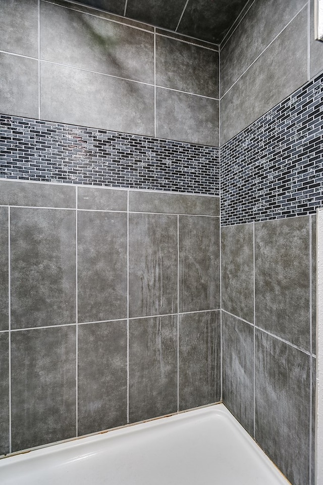 details with tiled shower