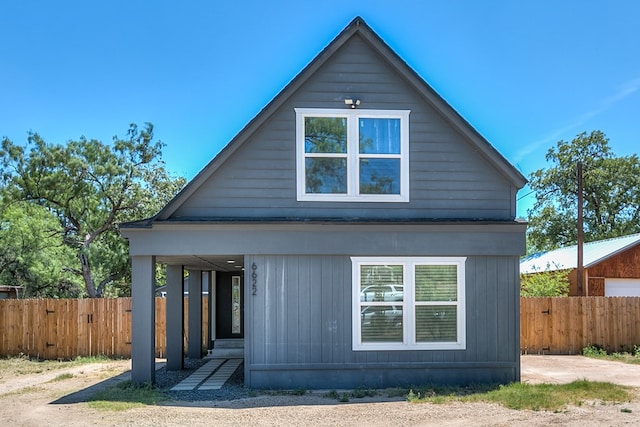 view of back of property