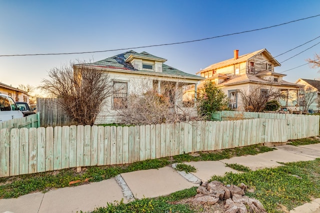 219 Bird St, San Angelo, TX 79603 - view of side of property with a fenced front yard