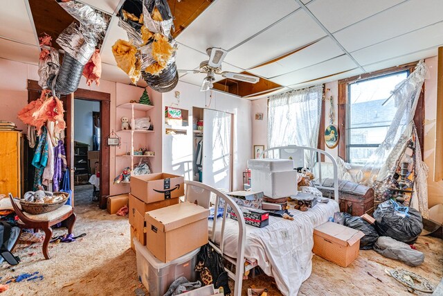 219 Bird St, San Angelo, TX 79603 - interior space with a drop ceiling