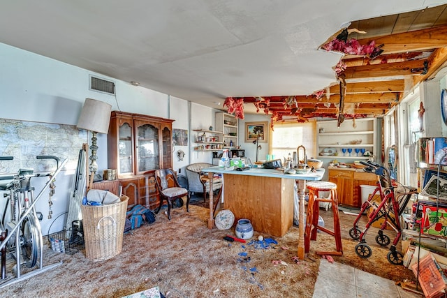 219 Bird St, San Angelo, TX 79603 - kitchen featuring visible vents