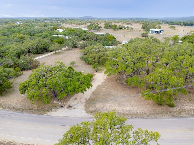 drone / aerial view with a rural view