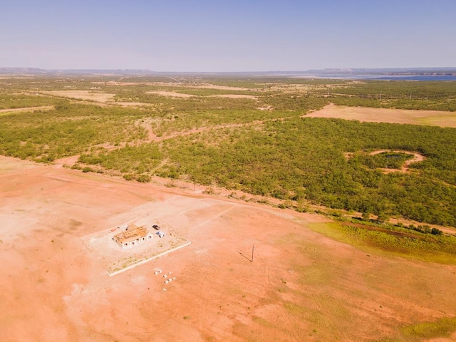 aerial view featuring a rural view