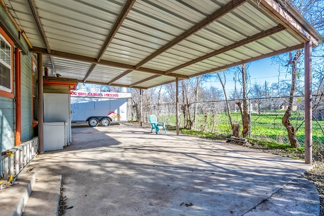 110 N Pope St, San Angelo, TX 76903 - view of patio with an attached carport