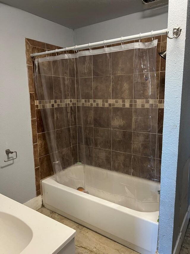 full bathroom with shower / bathtub combination