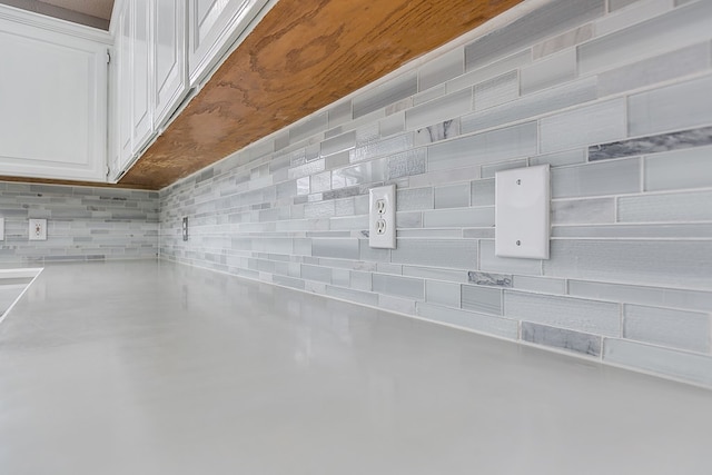 room details featuring white cabinets