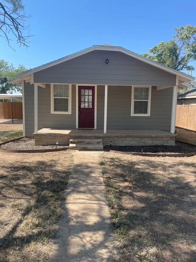 view of front of house featuring a porch