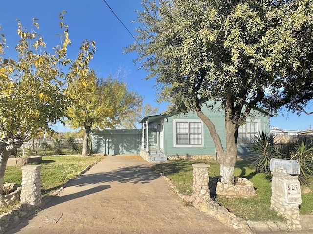 view of front of home