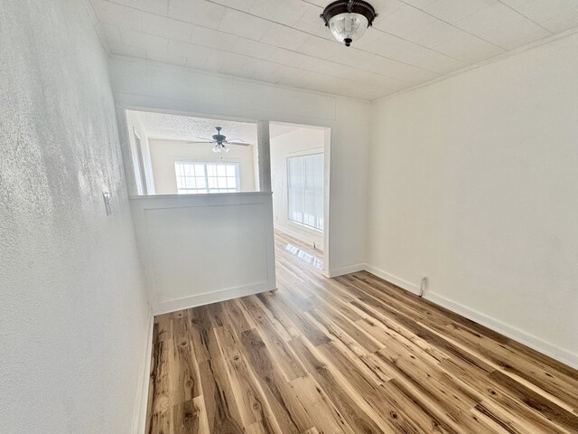 unfurnished room featuring wood-type flooring