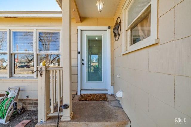 view of entrance to property