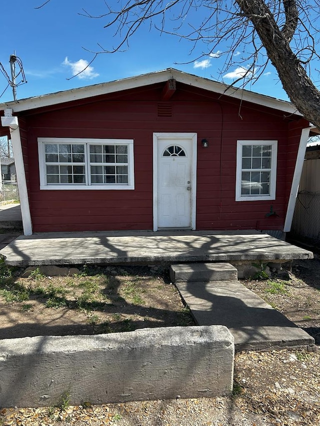 view of front of house featuring a patio area