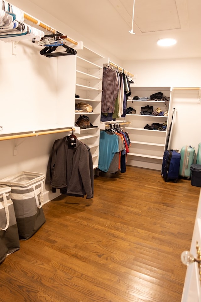 1510 Shafter St, San Angelo, TX 76901 - spacious closet featuring wood finished floors