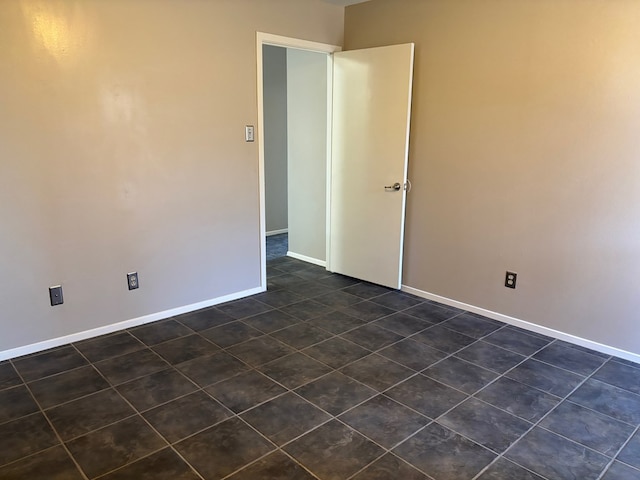 view of tiled spare room