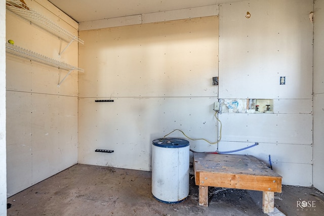 interior space with concrete flooring