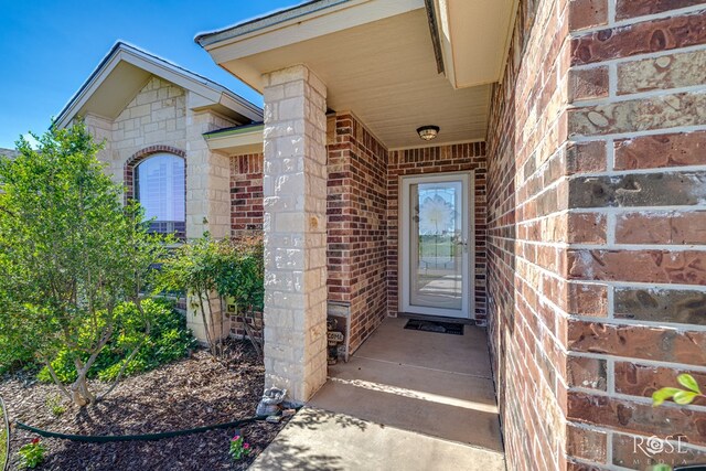 4137 Sedona Trl, San Angelo, TX 76904 - view of exterior entry with brick siding
