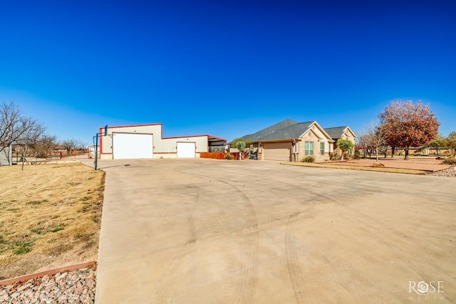 ranch-style home with a garage