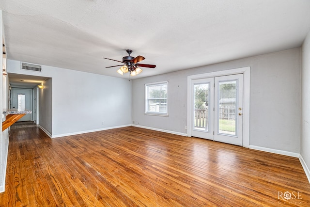 2501 Tcu Ave, San Angelo, TX 76904 - empty room featuring ceiling fan and dark wood-type flooring