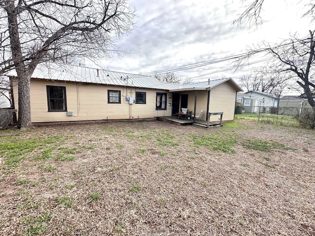 view of back of property