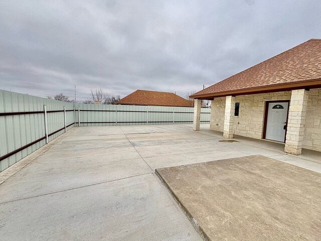 2110 Shelton St, San Angelo, TX 76903 - fenced backyard with a patio