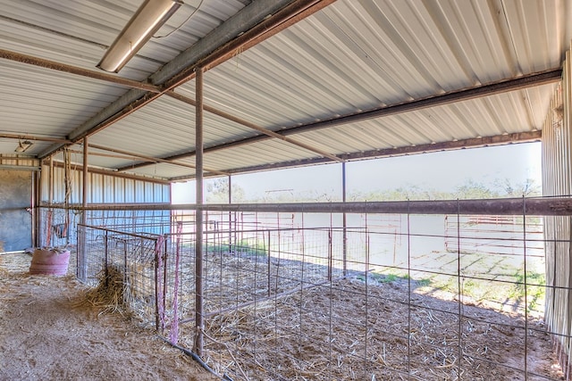 view of horse barn