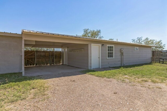 view of back of property