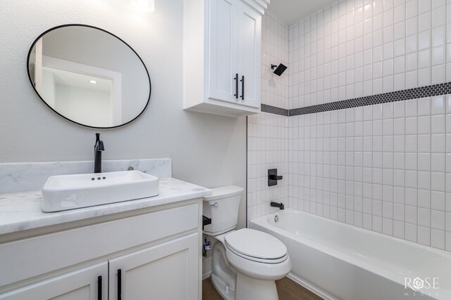 2734 Oak Hills Trl, San Angelo, TX 76904 - full bath featuring shower / bath combination, toilet, and vanity