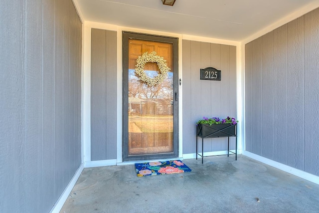 view of entrance to property