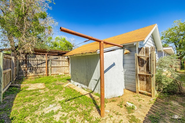 view of outdoor structure