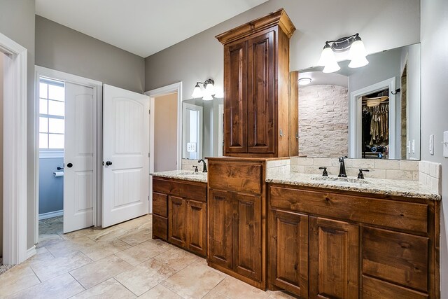 bathroom with vanity