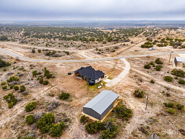 drone / aerial view featuring a rural view