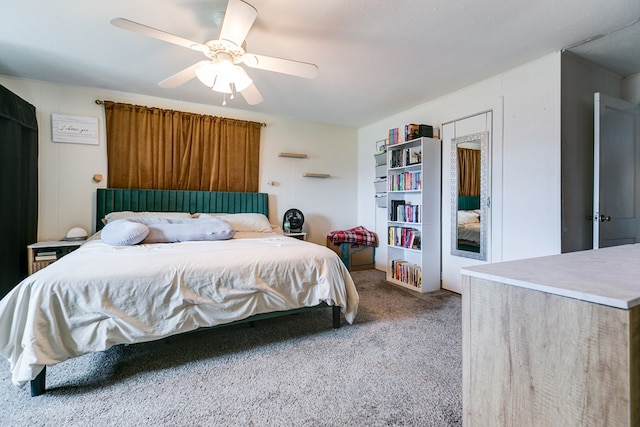 421 N Archer St, San Angelo, TX 76903 - carpeted bedroom with ceiling fan