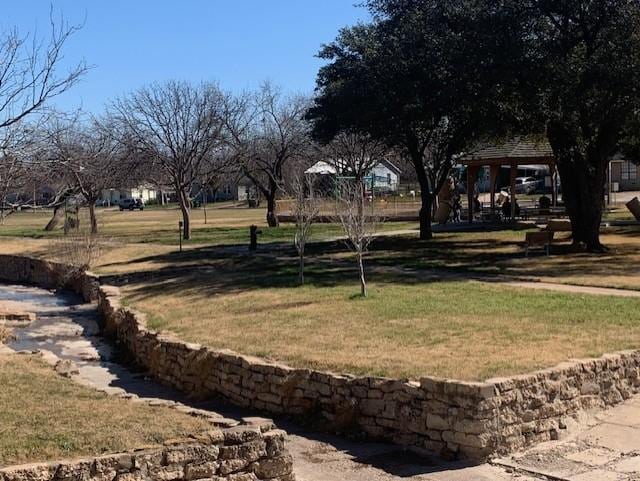 view of yard featuring a gazebo