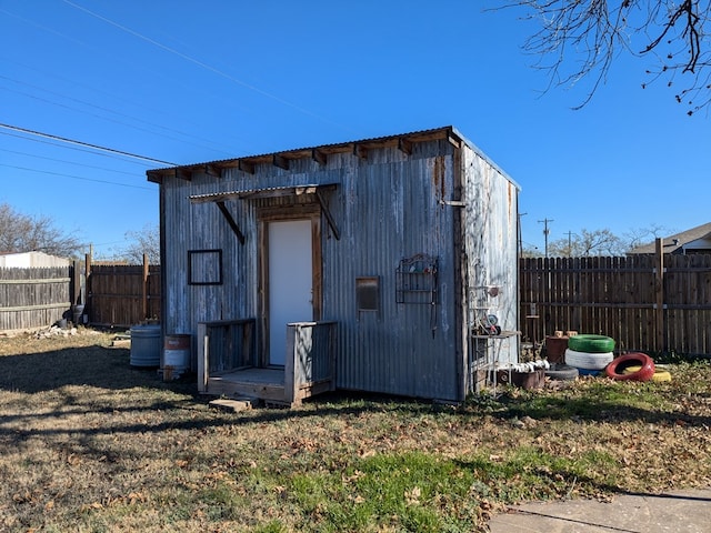 view of outbuilding