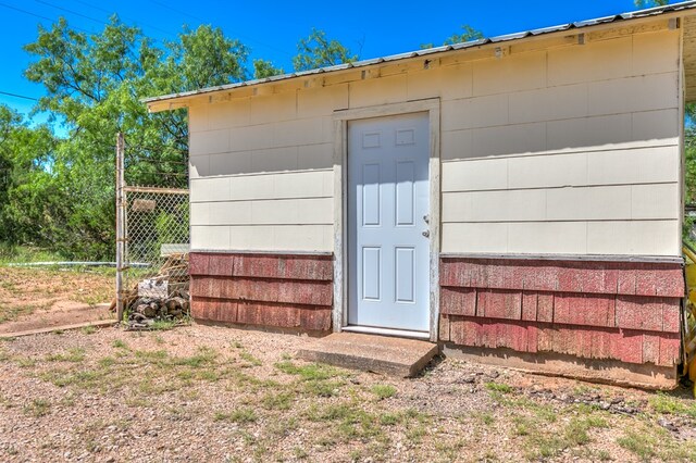 view of outdoor structure