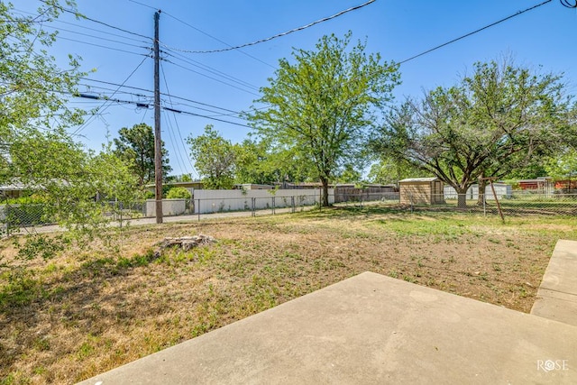 view of yard featuring a patio area