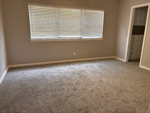 unfurnished bedroom with multiple windows and carpet floors