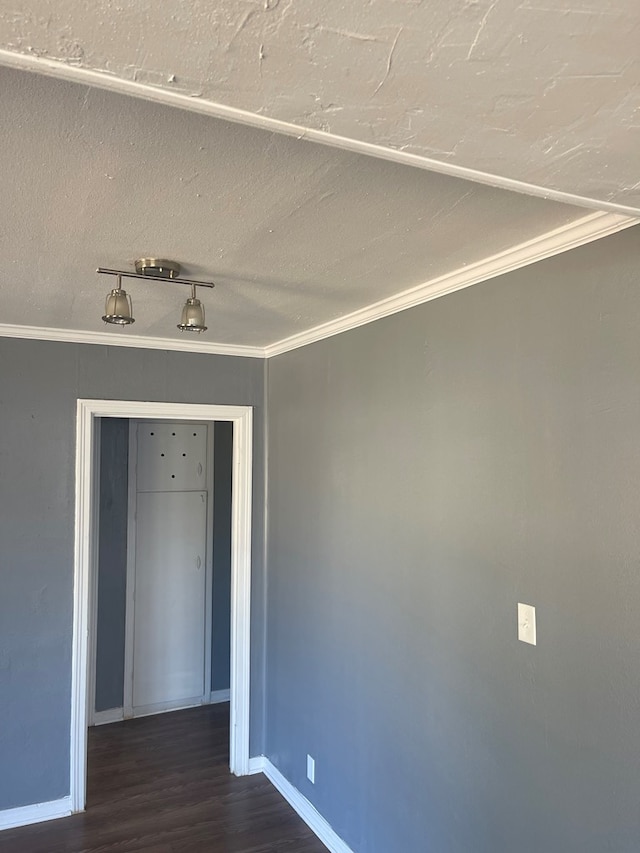 301 E Ave, Ballinger, TX 76821 - interior space featuring ornamental molding and dark hardwood / wood-style floors