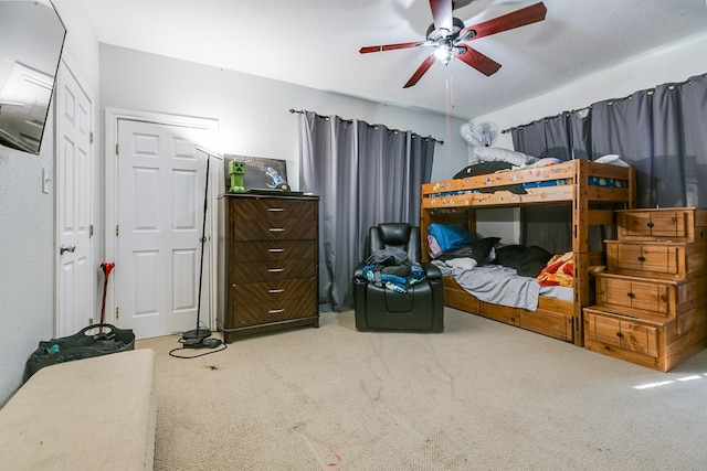 6376 Fm 380, San Angelo, TX 76905 - carpeted bedroom with a ceiling fan