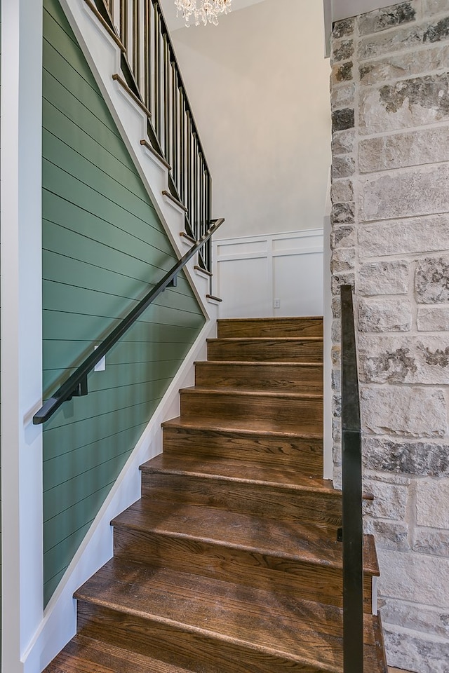 view of staircase