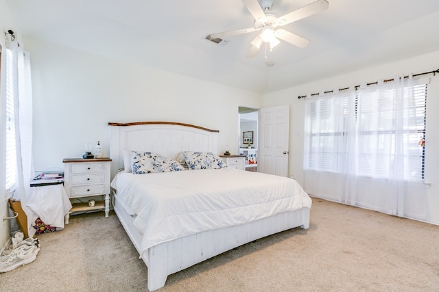 6038 Winners Cir, San Angelo, TX 76904 - bedroom featuring carpet and ceiling fan