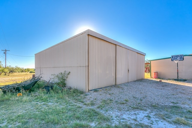 view of outdoor structure