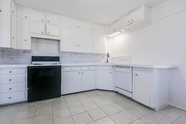 1221 Howard Ave, San Angelo, TX 76901 - kitchen featuring dishwasher, range with electric stovetop, and light countertops