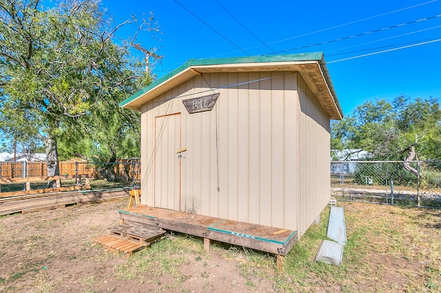 view of outdoor structure