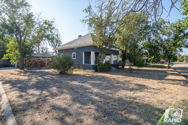 view of side of property