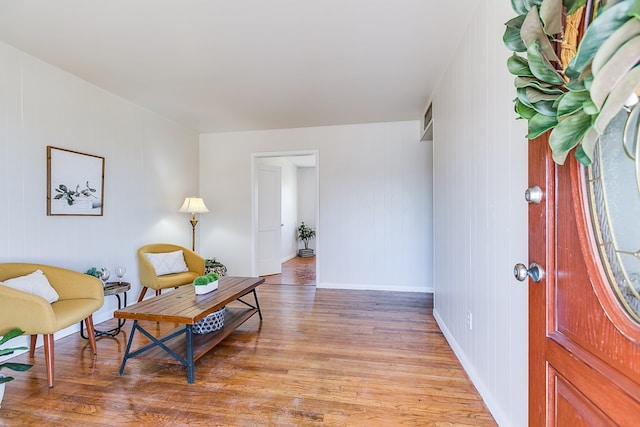 entrance foyer with hardwood / wood-style flooring