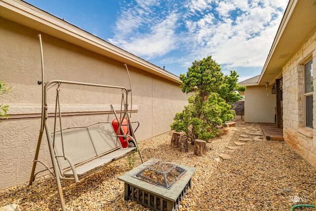 4641 Southland Blvd, San Angelo, TX 76904 - view of yard with a fire pit