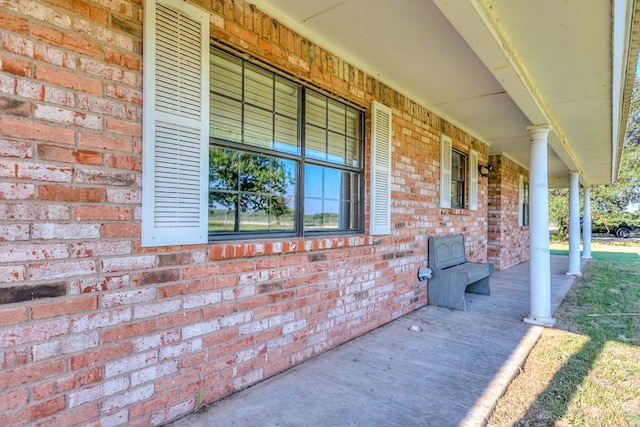 view of patio with covered porch