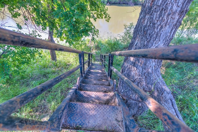 view of stairs